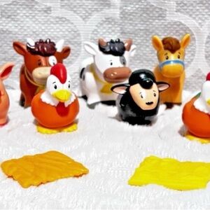 Fisher Price Little People Farm Animals Farmer Figures Lot 2006 2007